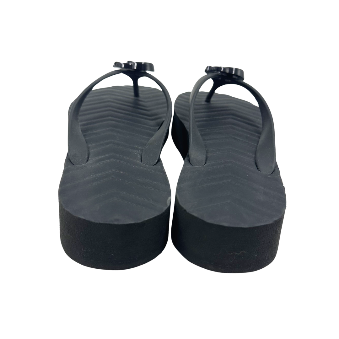 Gucci 39 Black Flip Flops