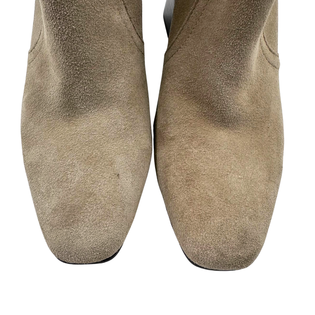 Blondo 7.5 Stone Suede Booties