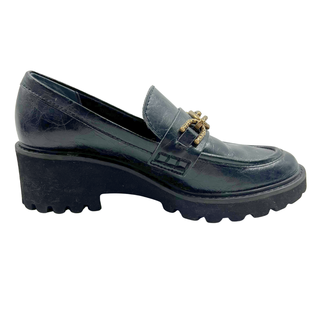 Dolce Vita 6 Black Leather Loafers