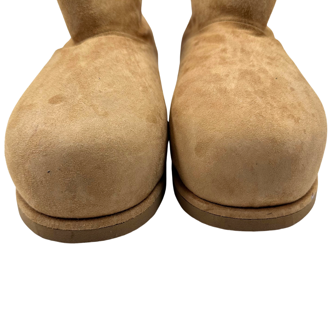 Amina Muaddi 38 Camel Suede Boots