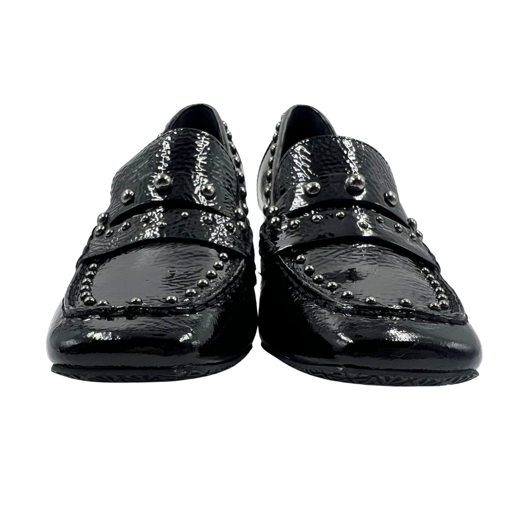 Donald Pliner 8.5 Black Patent Leather Loafers