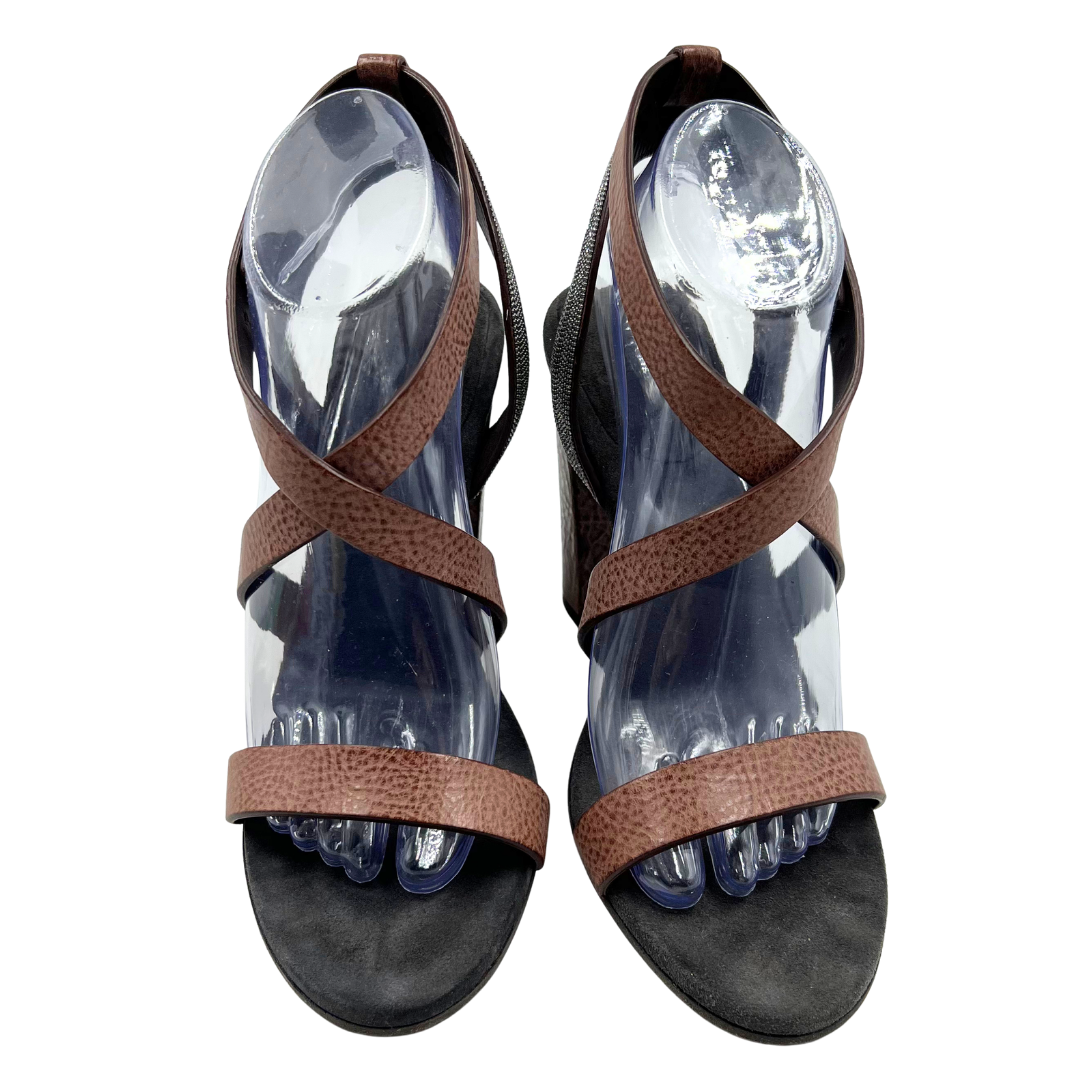 Brunello Cucinelli 40 Brown Heels
