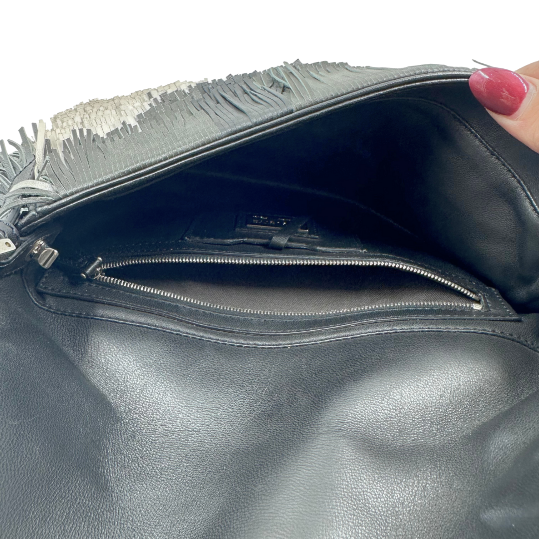Fendi The Fringed Leather Baguette