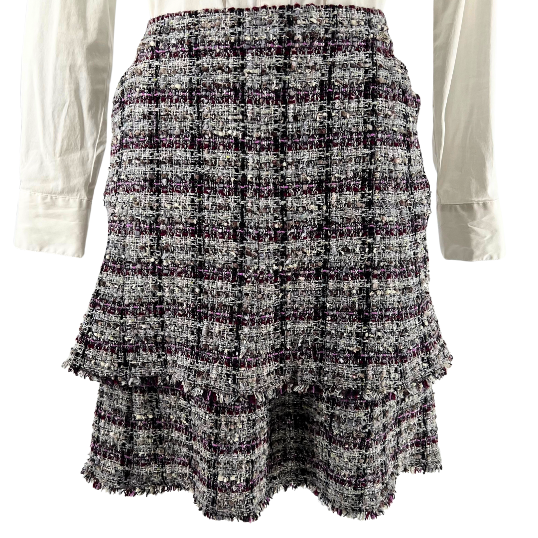 Chanel Gray Skirt