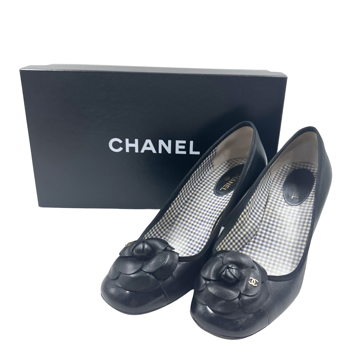 Chanel 10 41 Black Leather Pumps