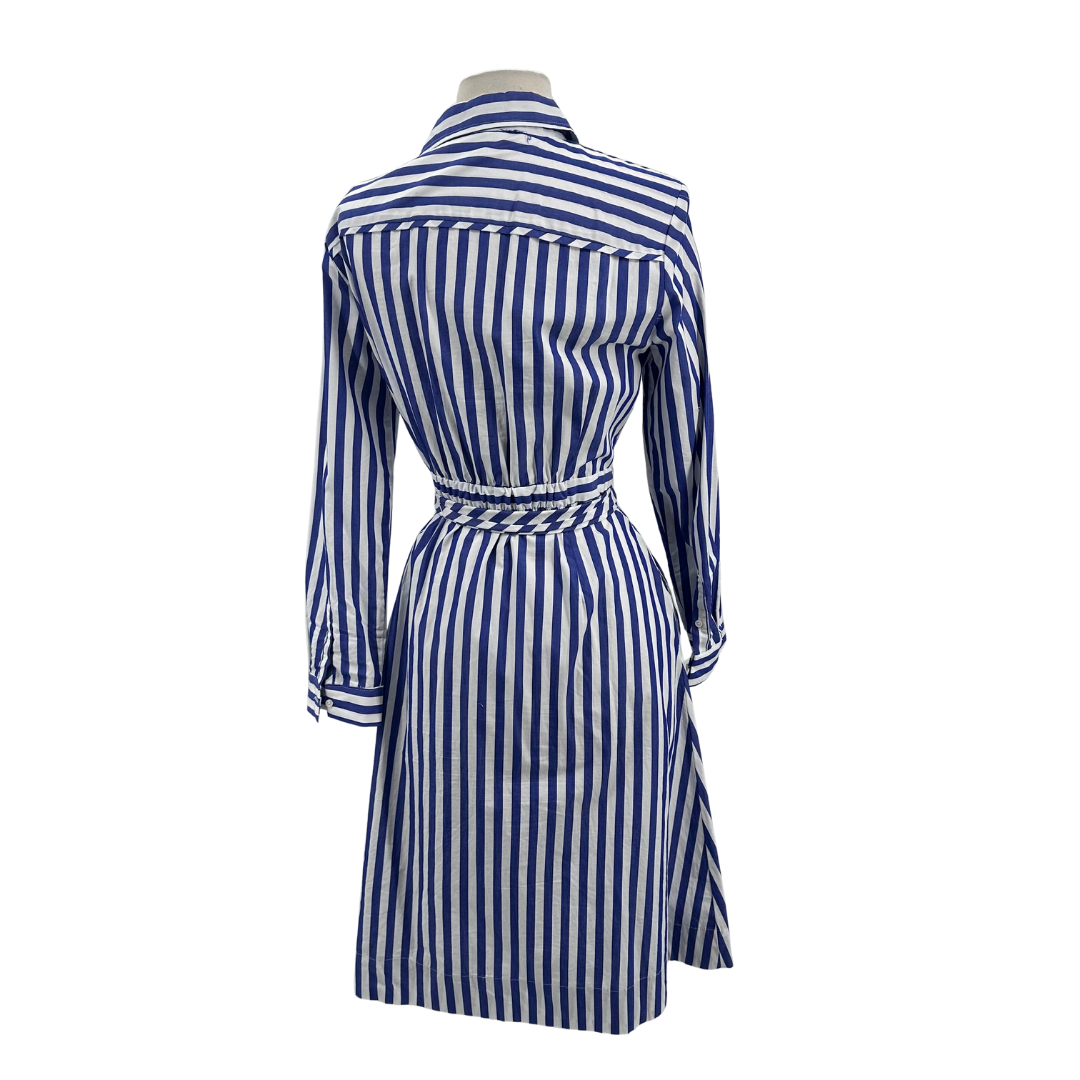 J Crew Blue/White Dress