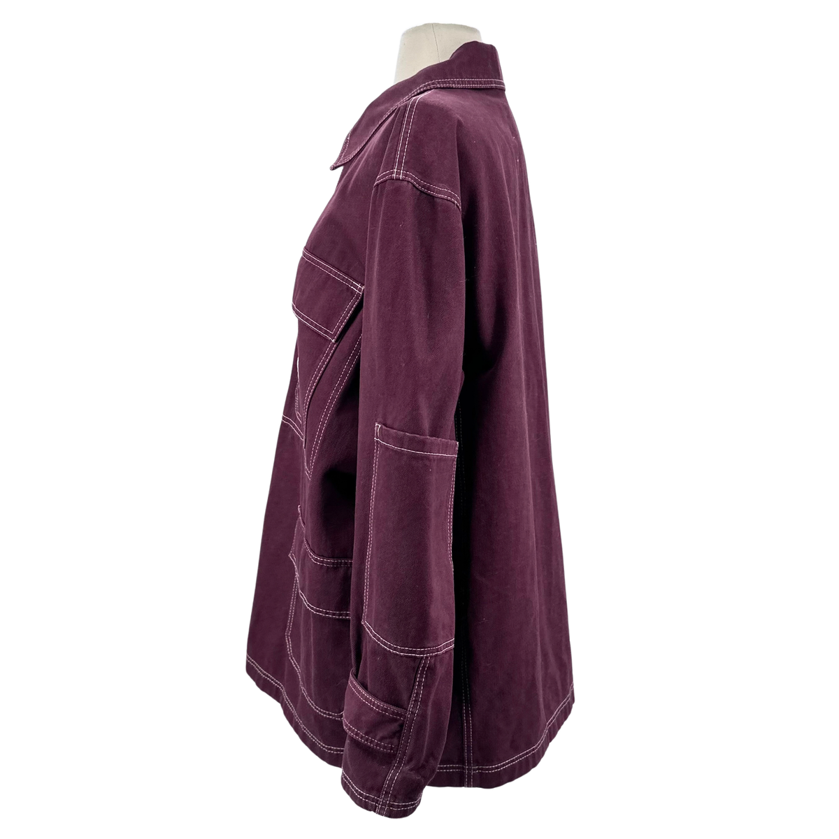 Mads Norgaard Size 36 Burgundy Coat