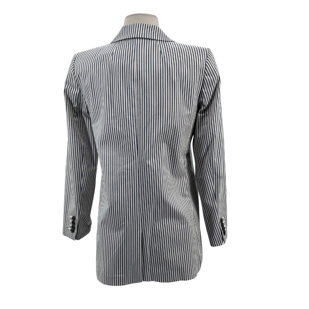 J Crew Blue Stripe Blazer