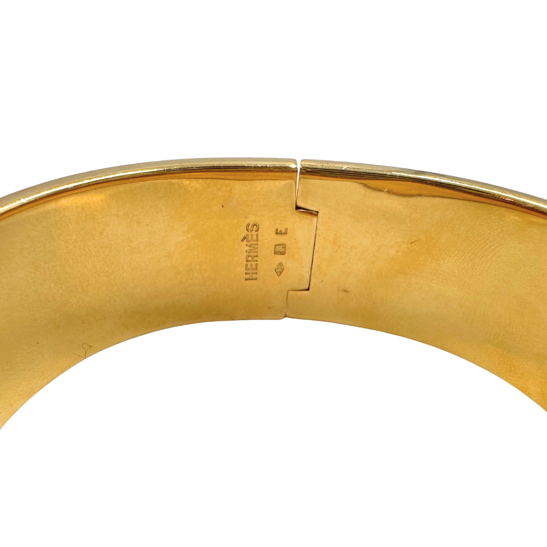 Hermes Clic Clac Vintage Printed Enamel PM Bracelet