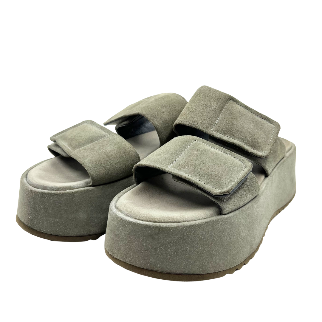 Lofina 9 40 Tan Suede Platforms