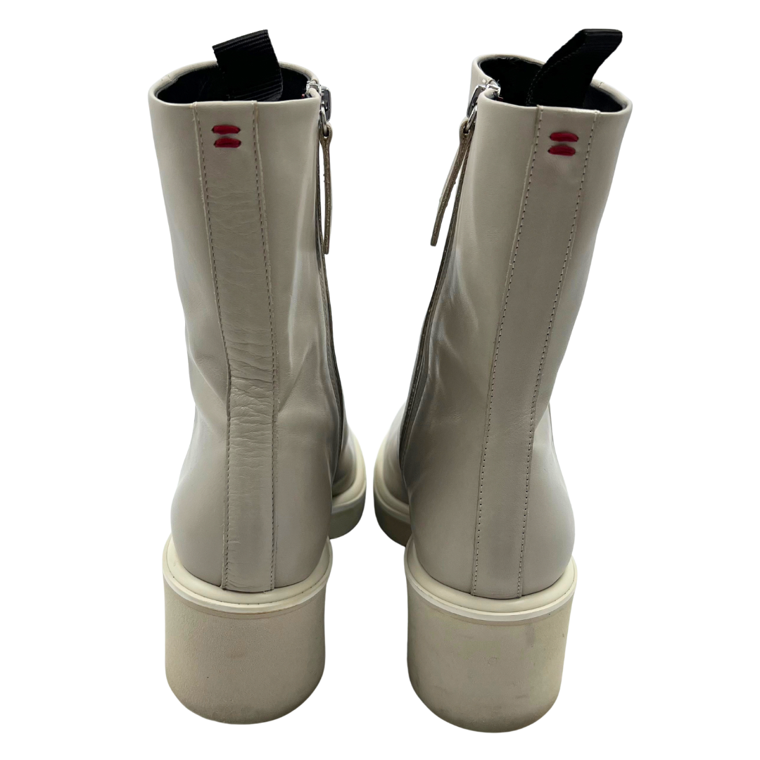 Halmanera 10 40 Grey Leather Boots