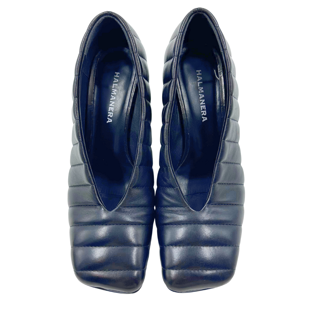 Halmanera 9 40 Black Leather Pumps