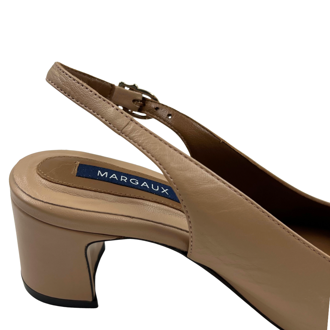 MARGAUX 6 36 Black/Natural Leather Heels