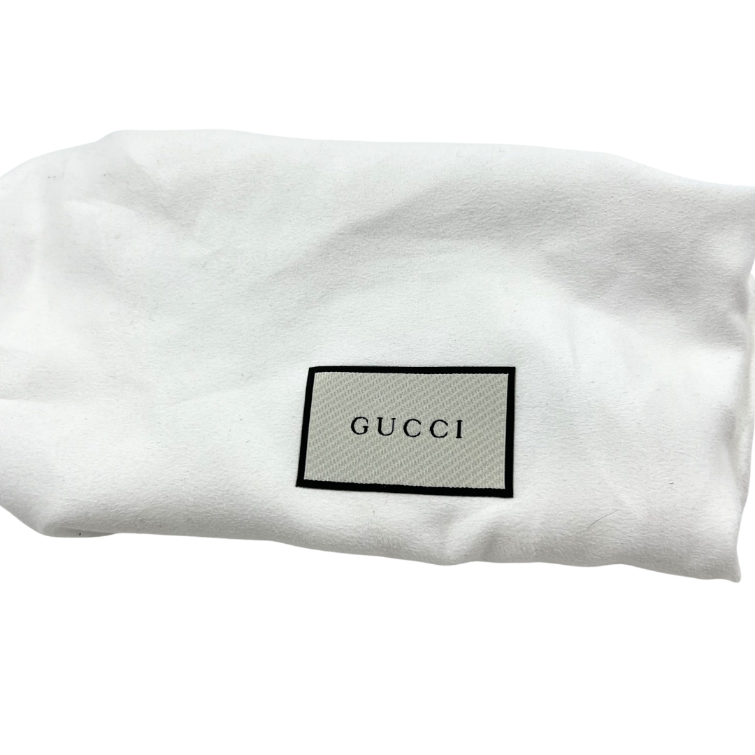 Gucci 37 Black/Multi Canvas/Leather Flip Flops