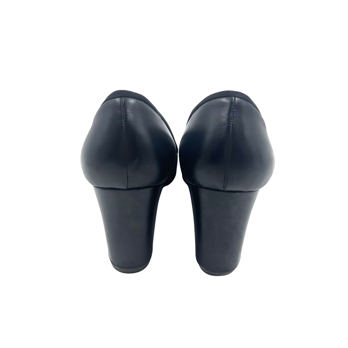 Chanel 10 41 Black Leather Pumps