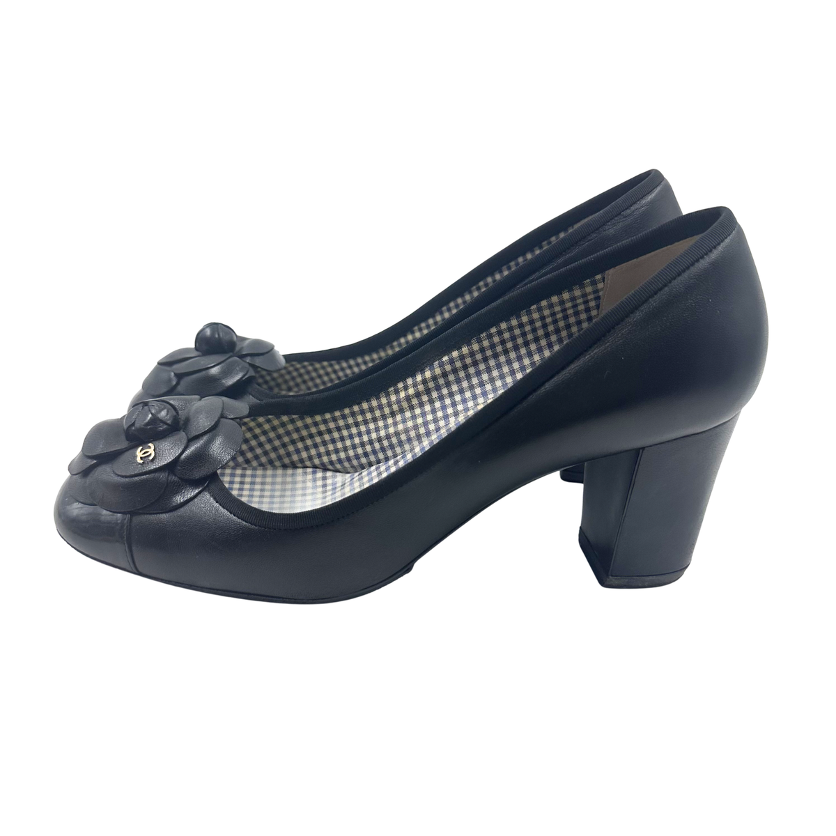 Chanel 10 41 Black Leather Pumps