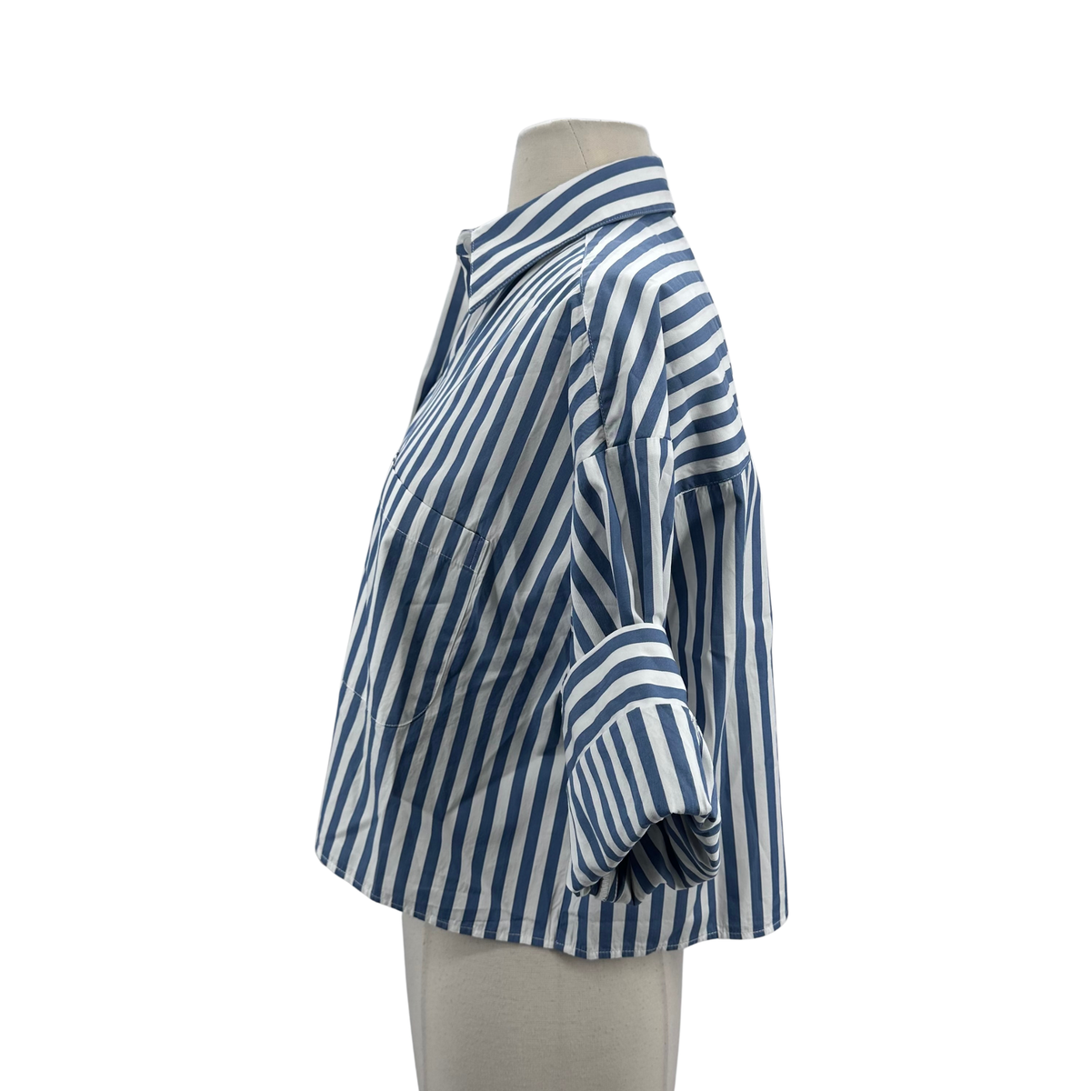TWP Blue Stripe Blouse