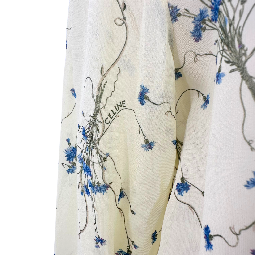 Celine Size 34 Light Yellow Blouse