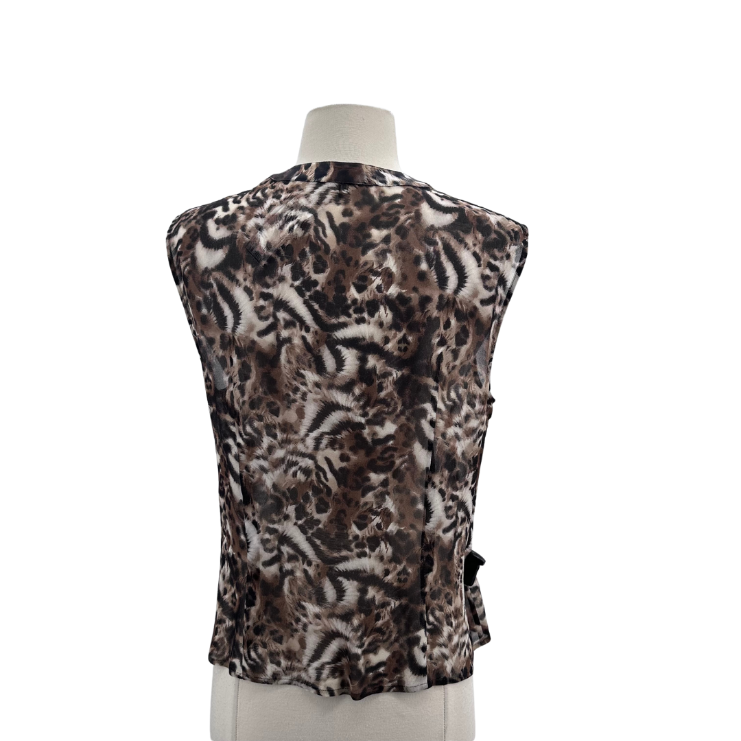 Escada Animal Print Blouse