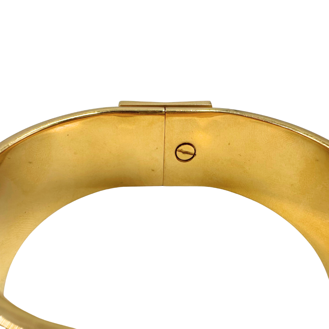 Hermes Clic Clac Vintage Printed Enamel PM Bracelet