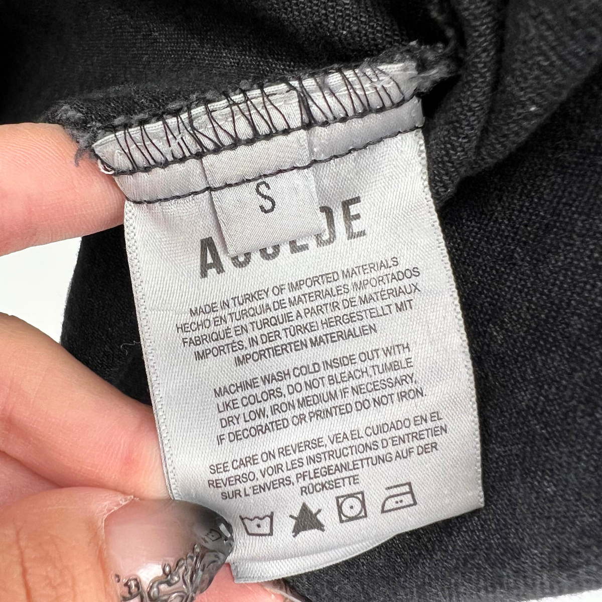 AGOLDE Black Button up