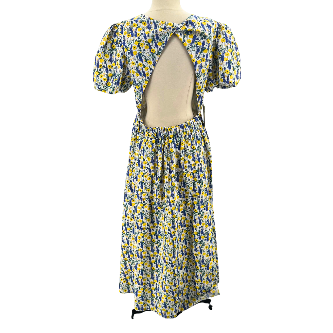 Hyacinth House Size L Blue Floral Dress Chic Consignment LLC Hyacinth House Size L Blue Floral Dress Chic Consignment LLC