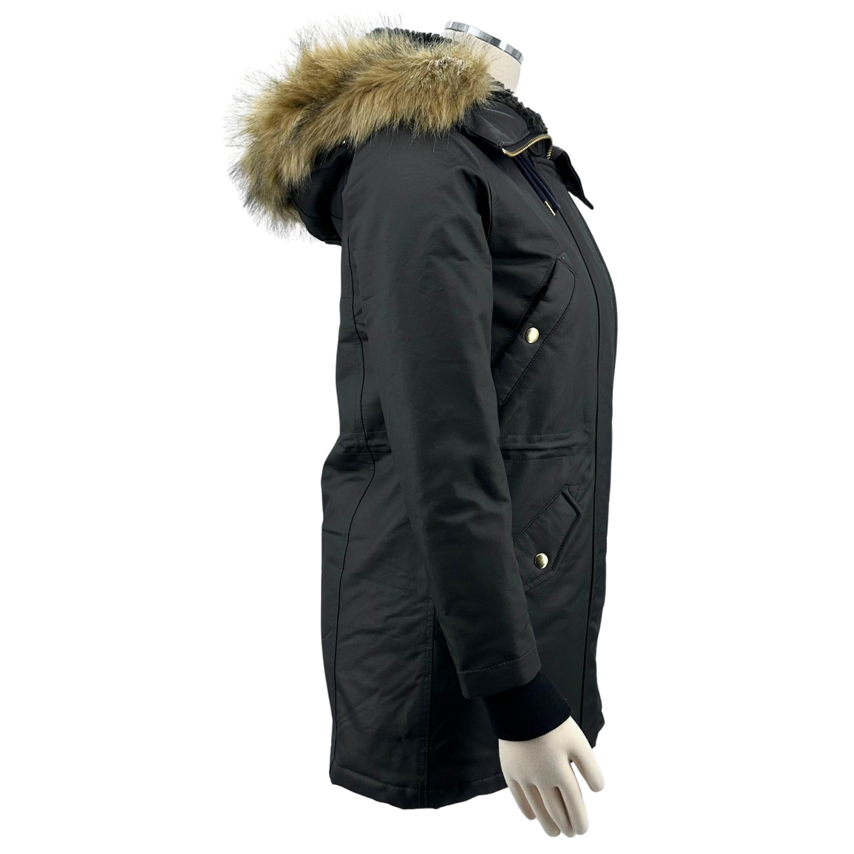 J Crew Black Parka