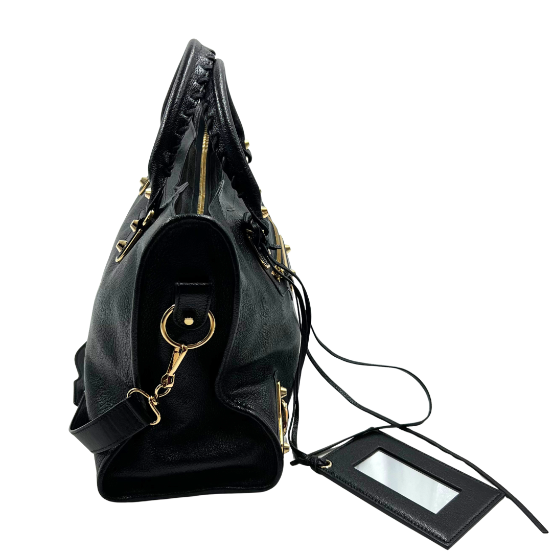Balenciaga Leather Metallic Edge City