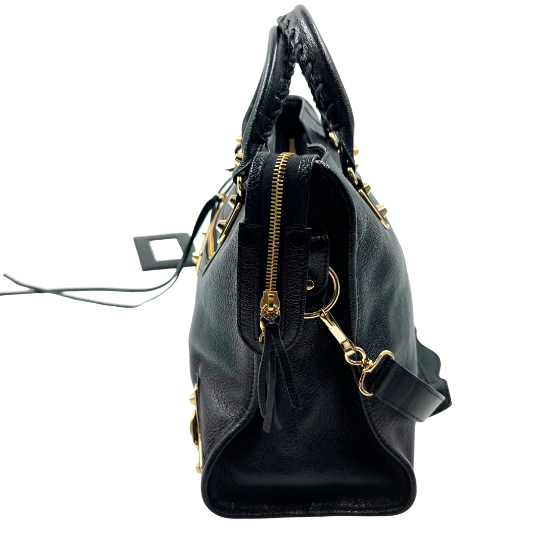 Balenciaga Leather Metallic Edge City