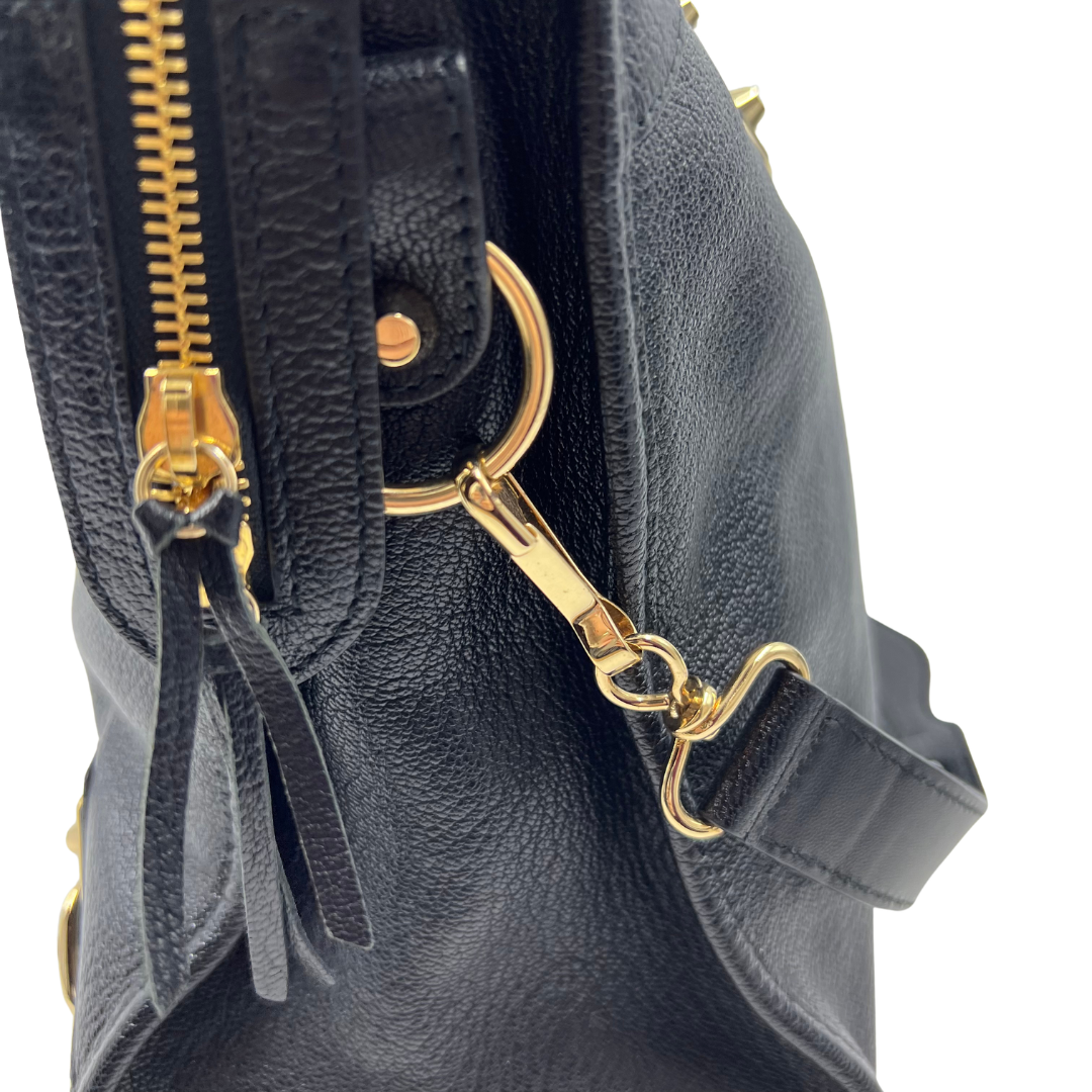 Balenciaga Leather Metallic Edge City