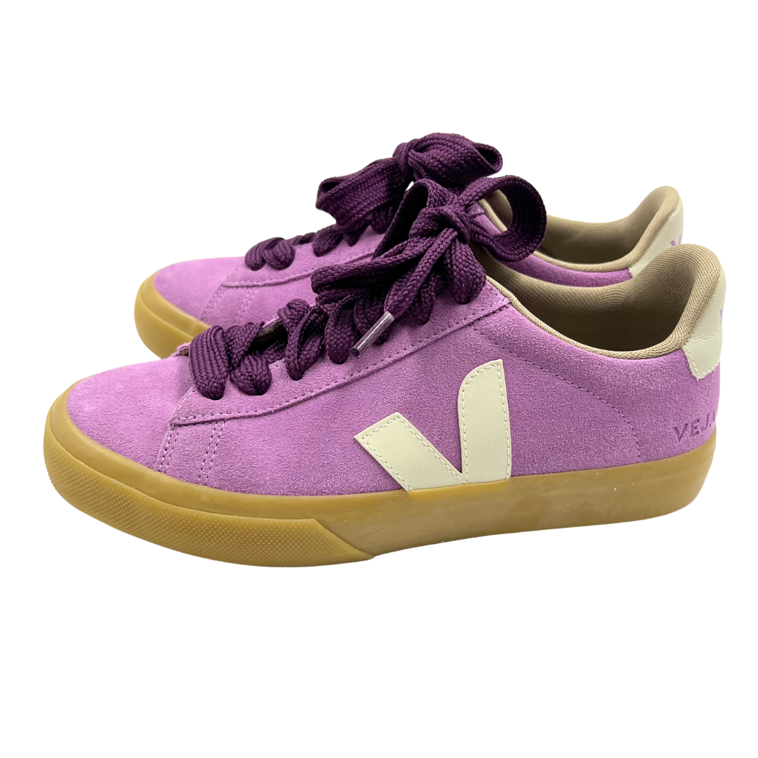 Veja 7 Lavender Suede Sneakers