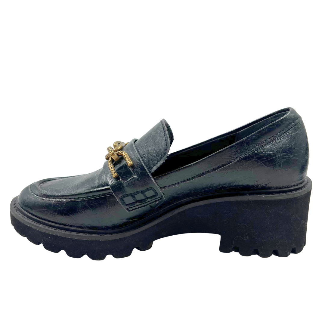 Dolce Vita 6 Black Leather Loafers
