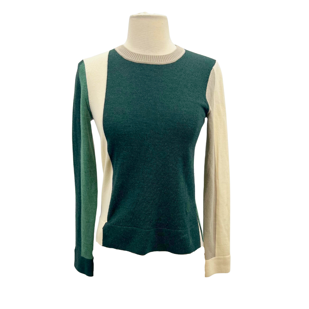 JW Anderson Green/Cream Sweater