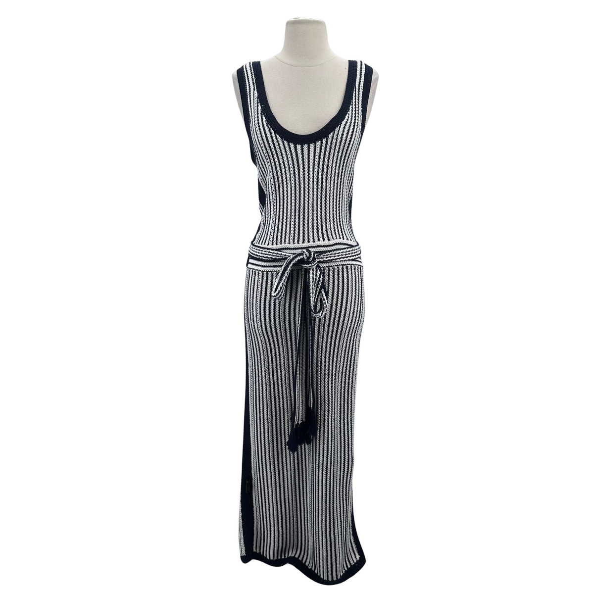 Marie Oliver White/Navy Dress