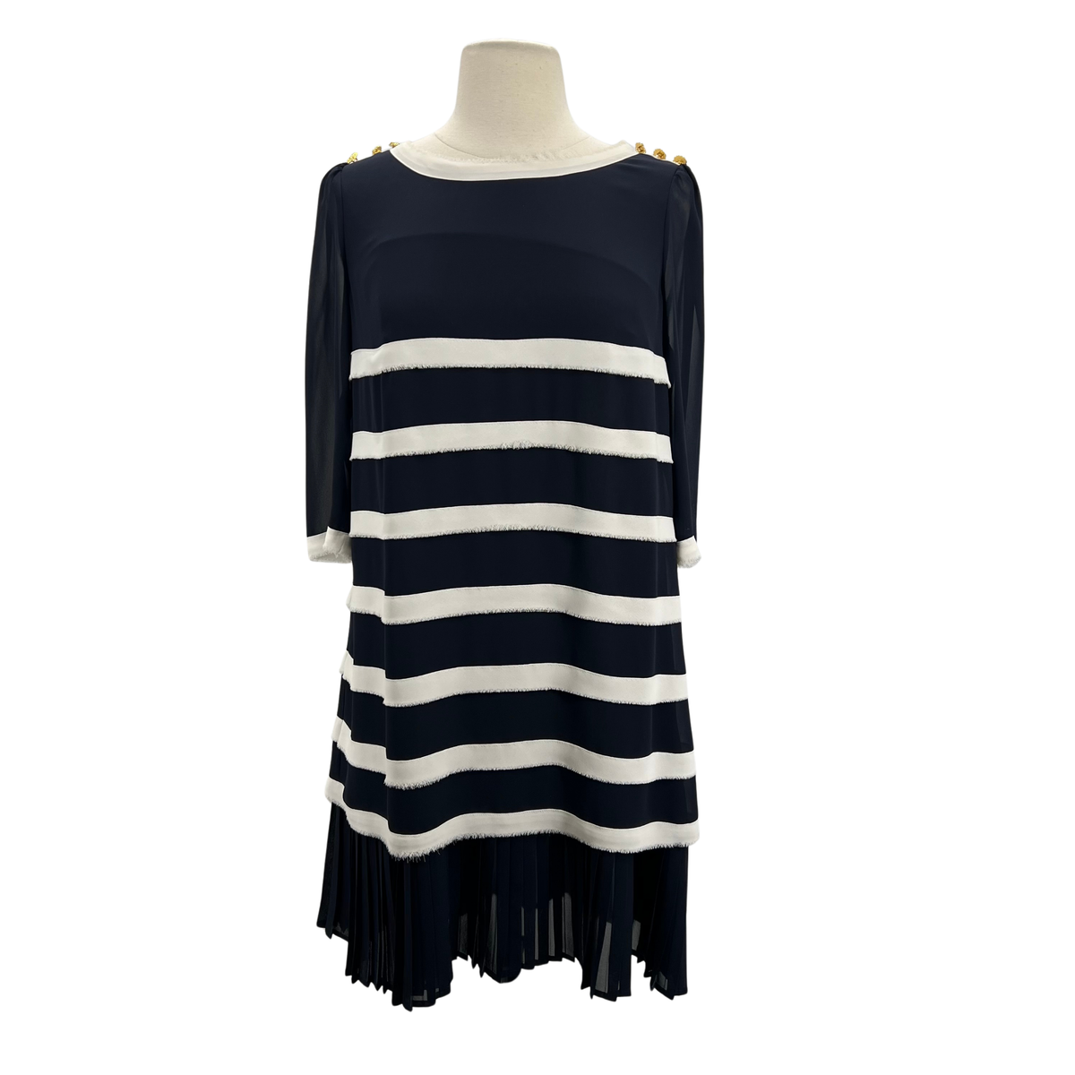 Edward Achour Paris navy/white 2 PC Dress