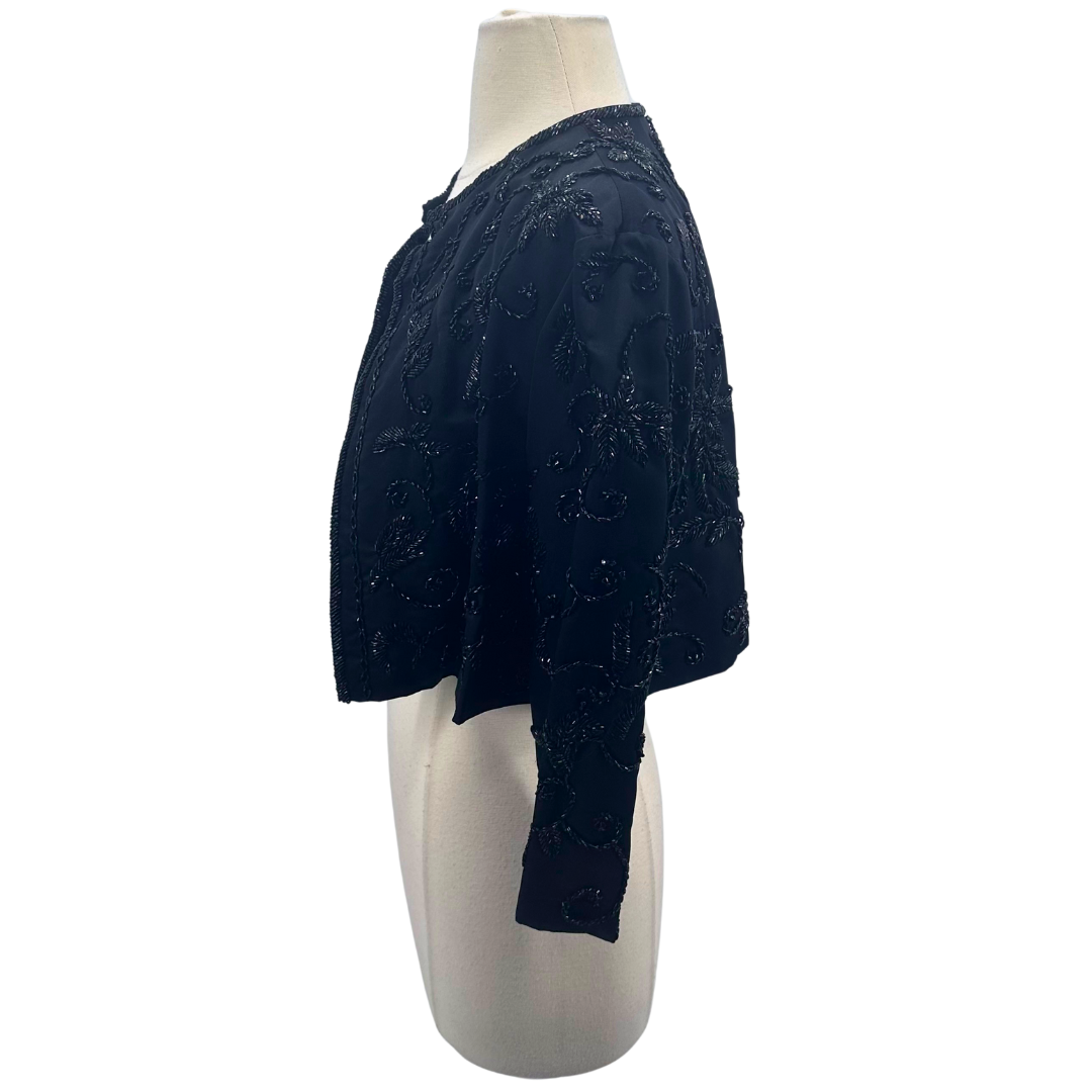 St. John Couture Size 10 Black Bolero