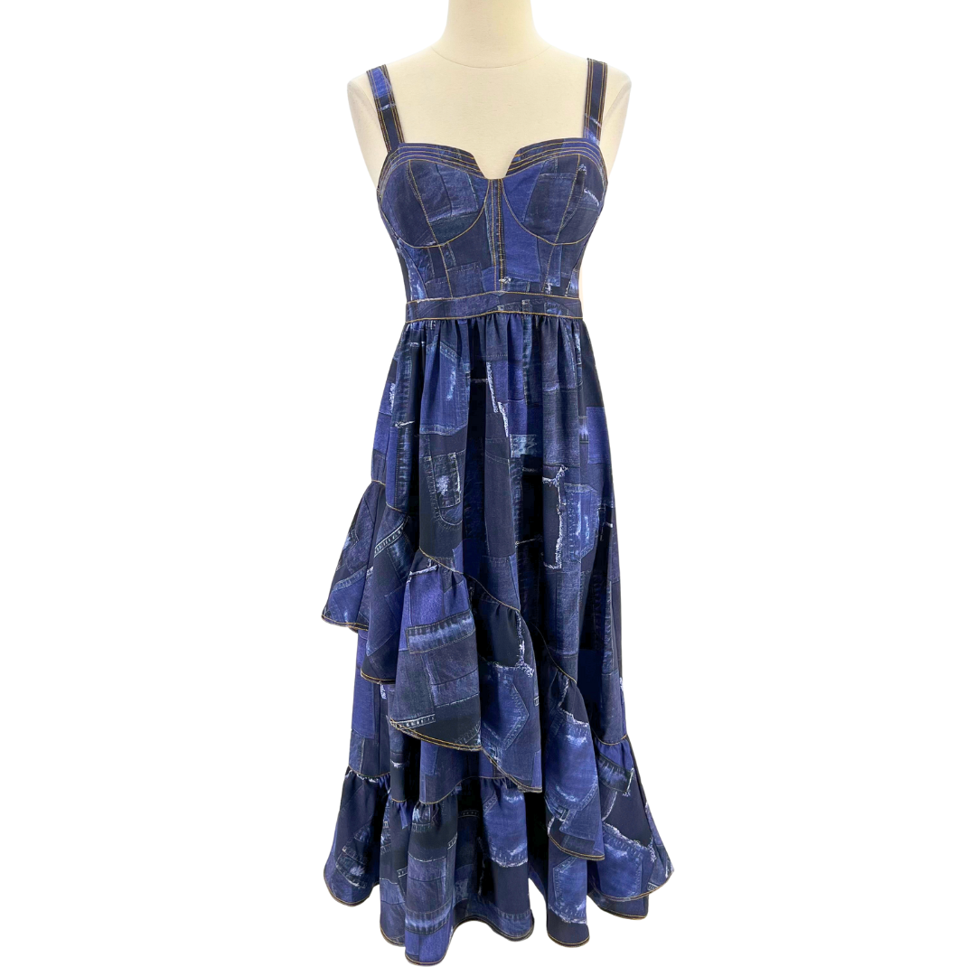 Cinq a Sept Blue Maxi Dress