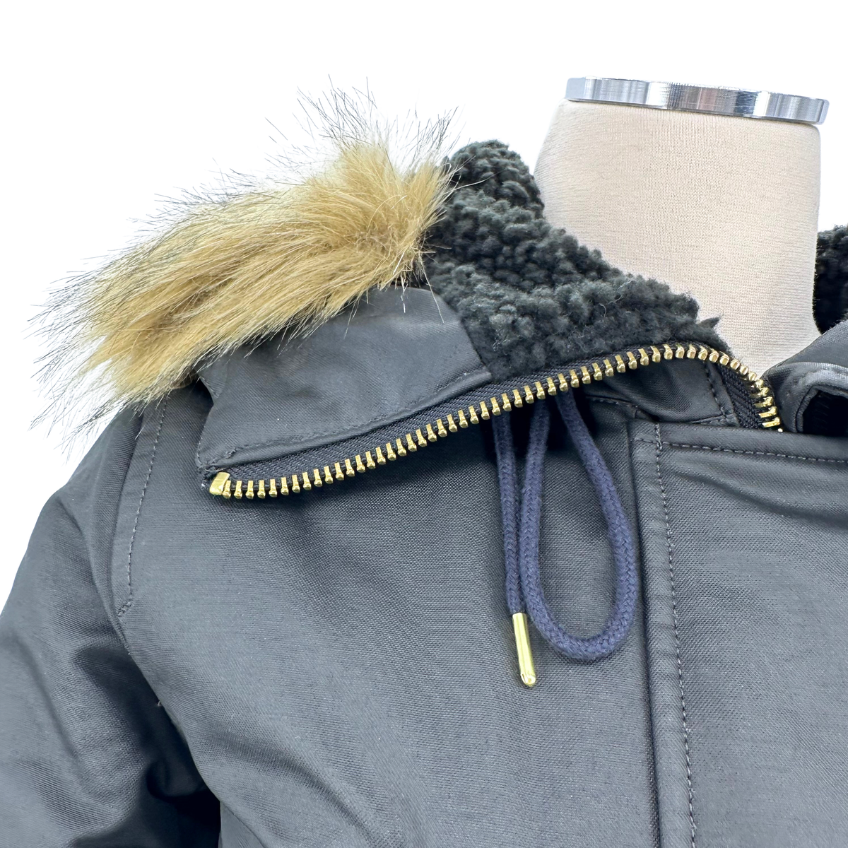 J Crew Black Parka
