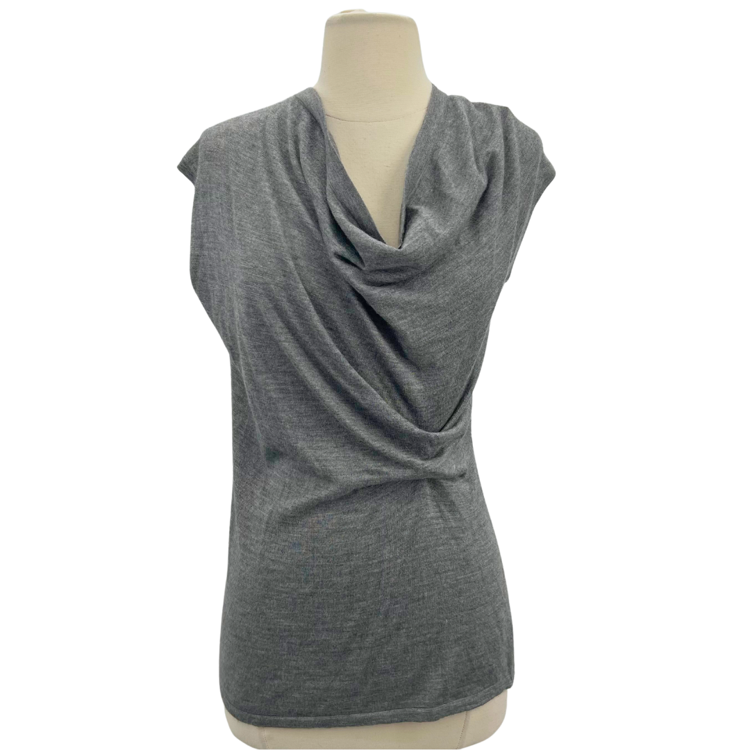 Derek Lam Grey Heather Knit Top