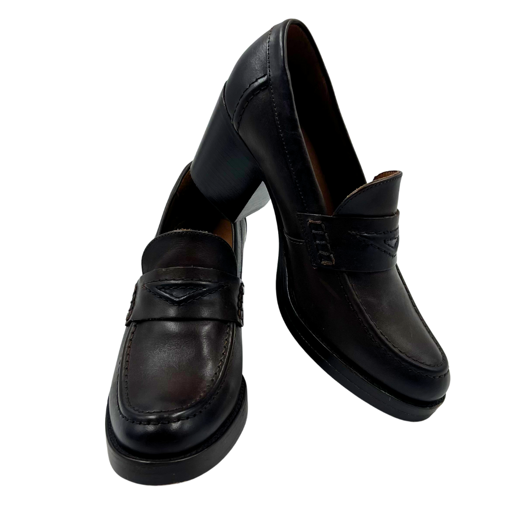 Frye 7 Brown Leather Heels