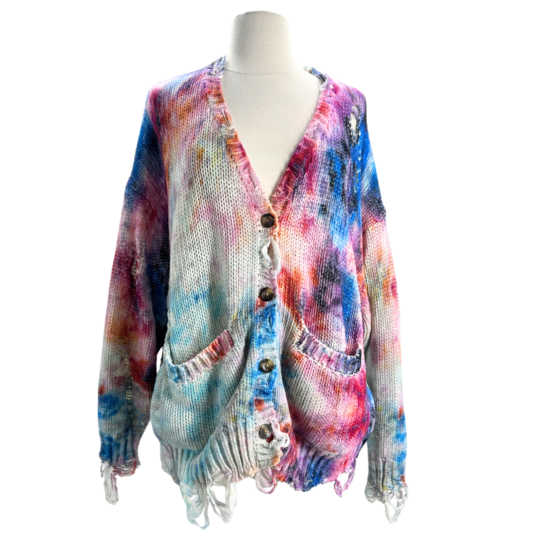 R13 Tie Dye Cardigan