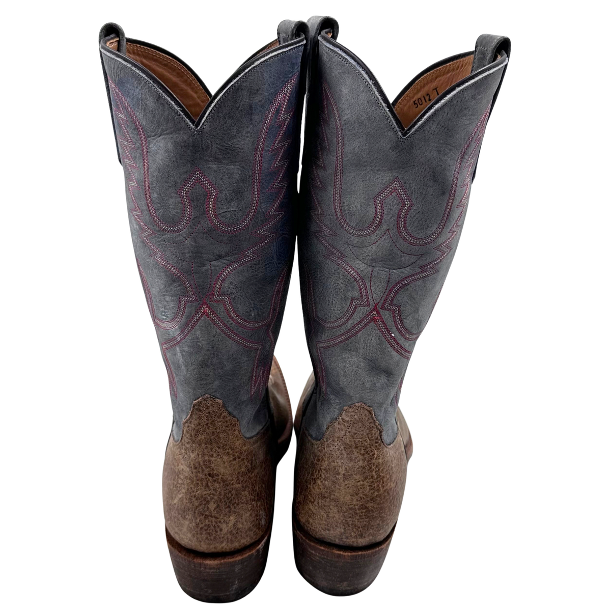 Rios of Mercedes 8 Brown/Blue Leather Boots