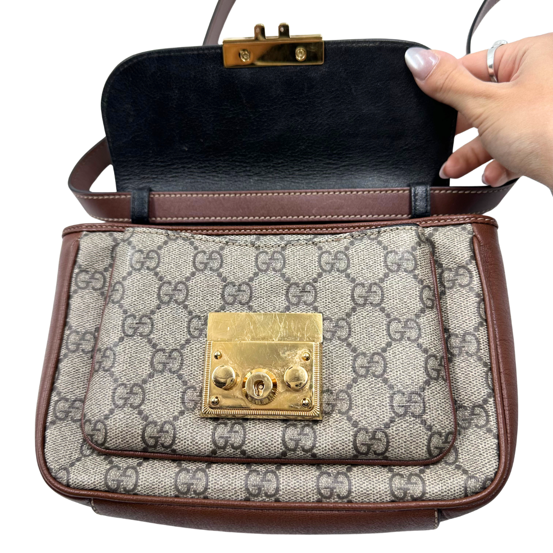 Gucci Supreme Padlock Small Two-way bag