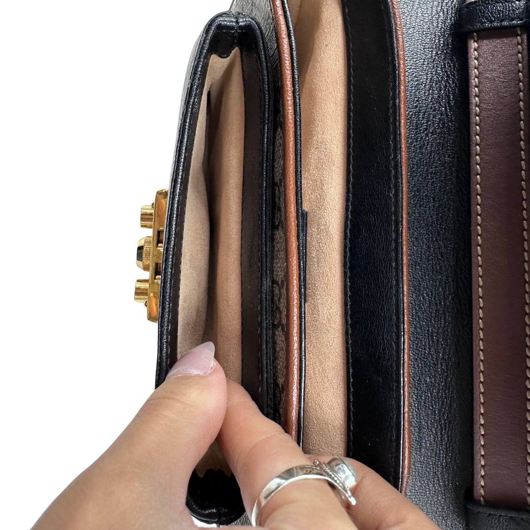 Gucci Supreme Padlock Small Two-way bag