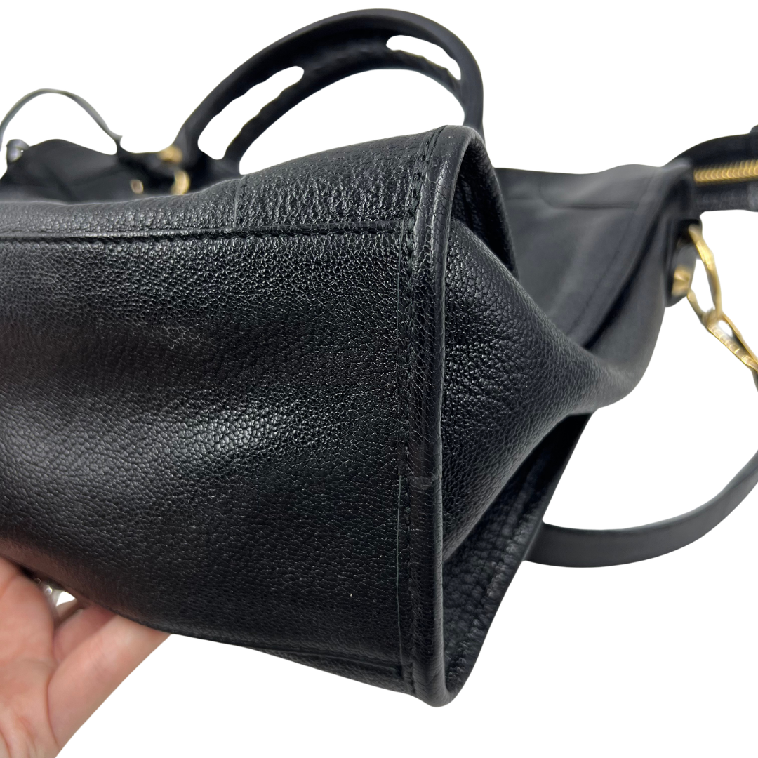 Balenciaga Leather Metallic Edge City