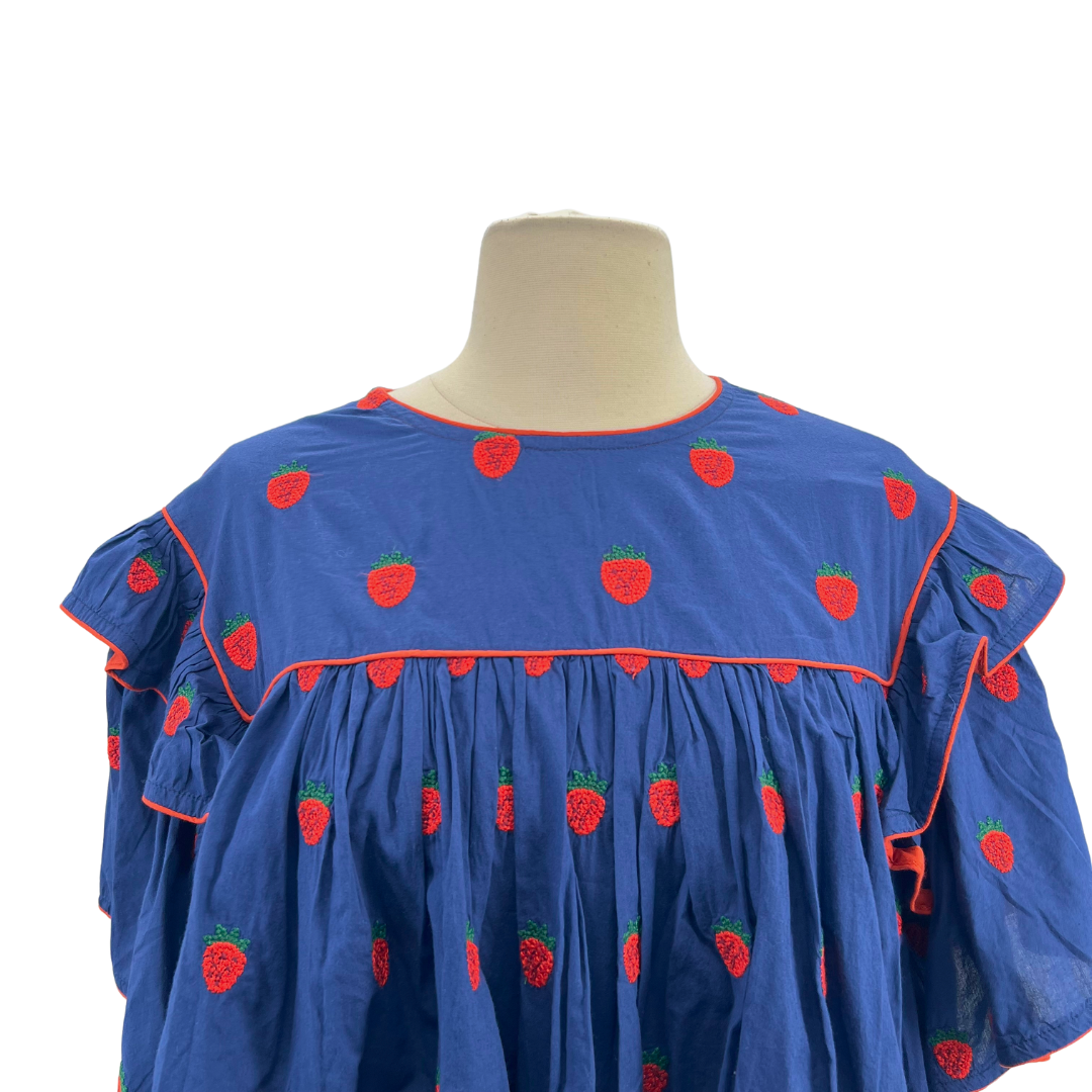 Farm Rio Navy/Red Blouse
