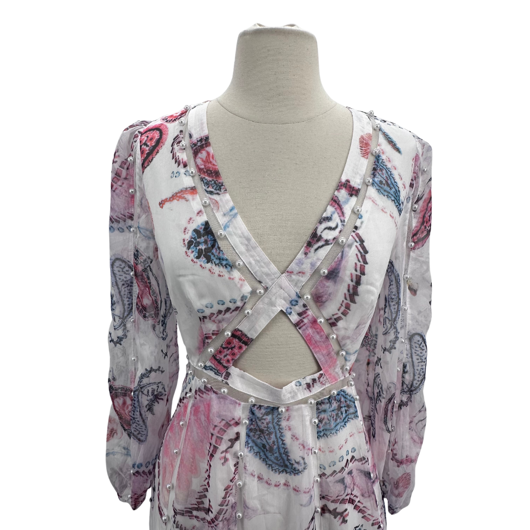 untamed petals White/Multi Dress