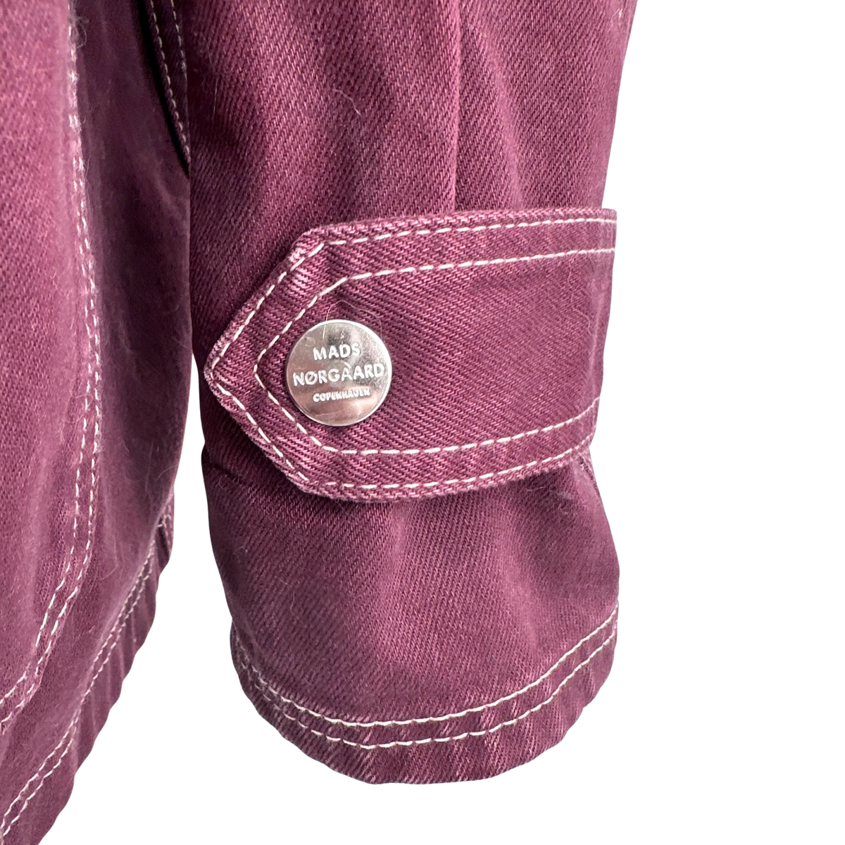 Mads Norgaard Size 36 Burgundy Coat