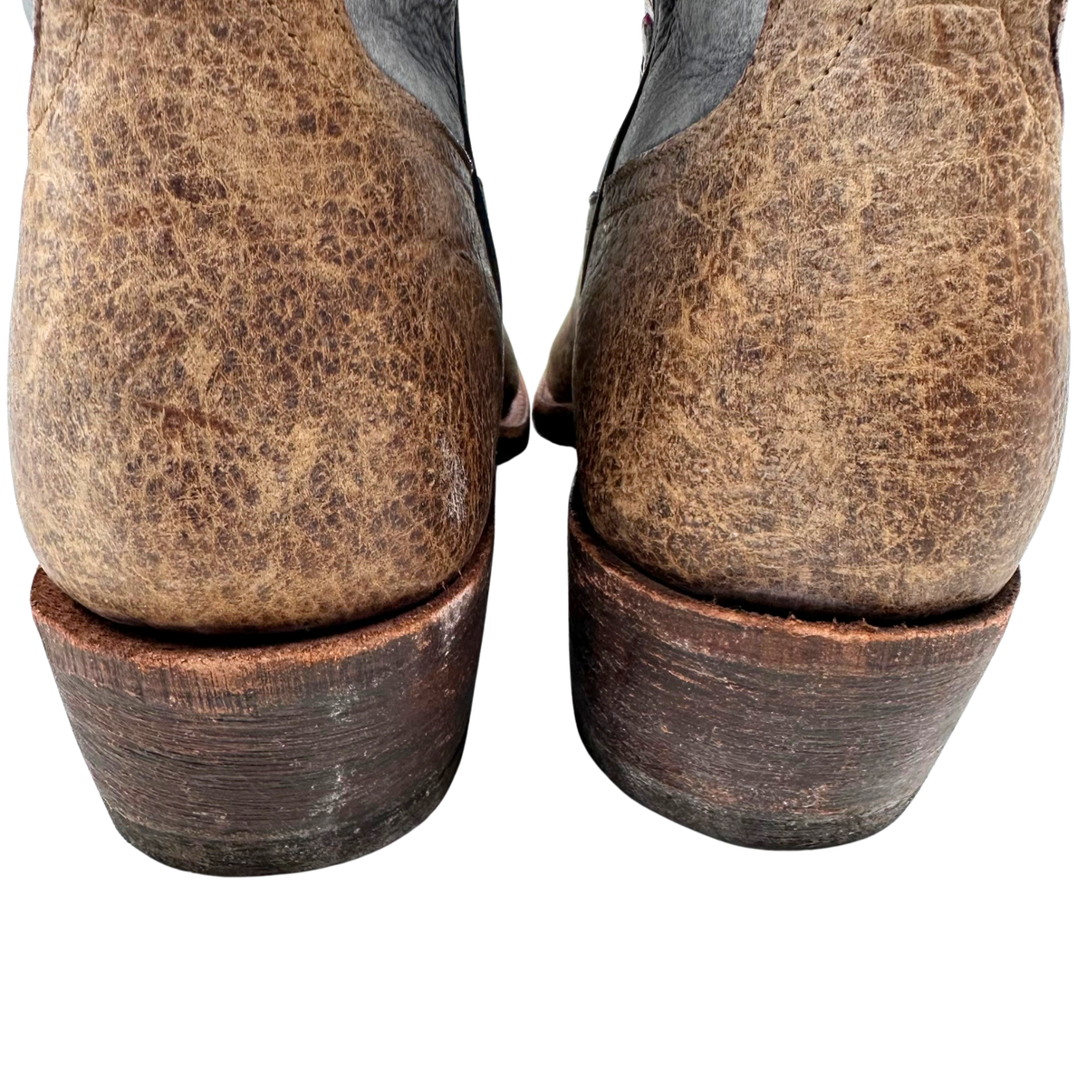 Rios of Mercedes 8 Brown/Blue Leather Boots