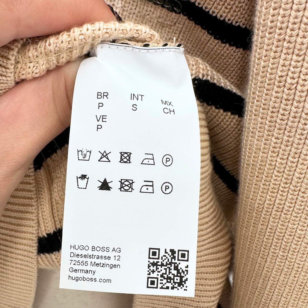 Hugo Boss Tan/Blk Cardigan